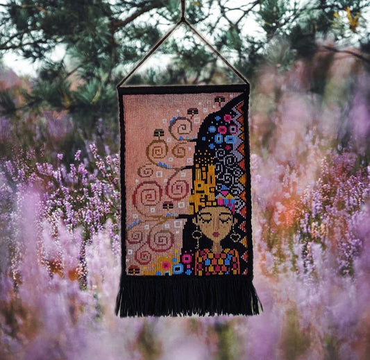 Dreaming of Klimt Wall Hanging Macrame